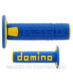Puños Domino OFF Road RPS Azul - Amarillo Cerrados D 22 mm L 120 mm