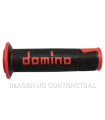 Puños Domino On Road Racing Negro/Rojo Abiertos D 22 mm L 120 mm