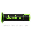 Puños Domino On Road Racing Negro/Verde Abiertos D 22 mm L 120 mm