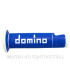 Puños Domino On Road Racing Azul/Blanco Abiertos D 22 mm L 120 mm