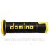 Puños Domino On Road Racing Negro/Amarillo Abiertos D 22 mm L 120 mm