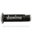 Puños Domino On Road Racing Negro/Gris Abiertos D 22 mm L 120 mm