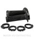 Puños Domino D100 OFF Road Color Negro D-Lock con sistema de fijación «Lock On»