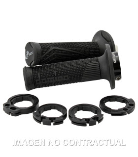 Puños Domino D100 OFF Road Color Negro D-Lock con sistema de fijación «Lock On»