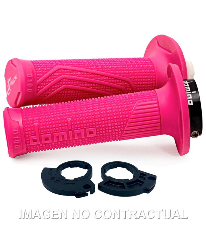 PUÑOS DOMINO D100 C/ POLEA COLOR FUCSIA