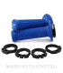 Puños Domino D100 OFF Road Color Azul D-Lock con sistema de fijación «Lock On»