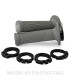 Puños Domino D100 OFF Road Color Gris D-Lock con sistema de fijación «Lock On»