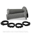 Puños Domino D100 OFF Road Color Gris D-Lock con sistema de fijación «Lock On»
