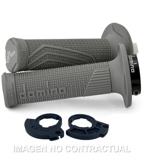 PUÑOS DOMINO D100 C/POLEA COLOR GRIS MONOCABLE D-Lock con sistema de fijación «Lock On»