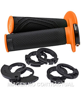 PUÑOS DOMINO D200 NEGRO / NARANJA
