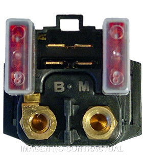 Rele de Arranque 12V - Con Fusible 10A - 4 Fastons