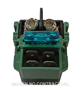 Rele de Arranque 12V - Con Fusible 15A - 4 Fastons