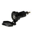 DIN TECH CARGADOR BATERÍA 2 PUERTOS USB 2700 mA 12/32V