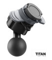 TITAN BALL HEAD, CONECTOR DUOLOCK CON BOLA DE 25 MM / 1