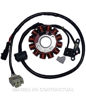 Stator Kokusan Trifase 12 Polos 12V 150W (Motor Piaggio Leader 125 4T I 2V)