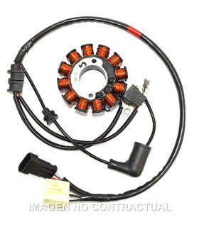 Stator Kokusan Trifase 12 polos Piaggio