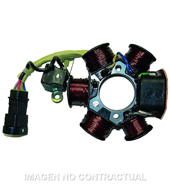 Stator Kokusan 6 Polos 12V 90W (Motor Piaggio Hi-per 2 catalizado)