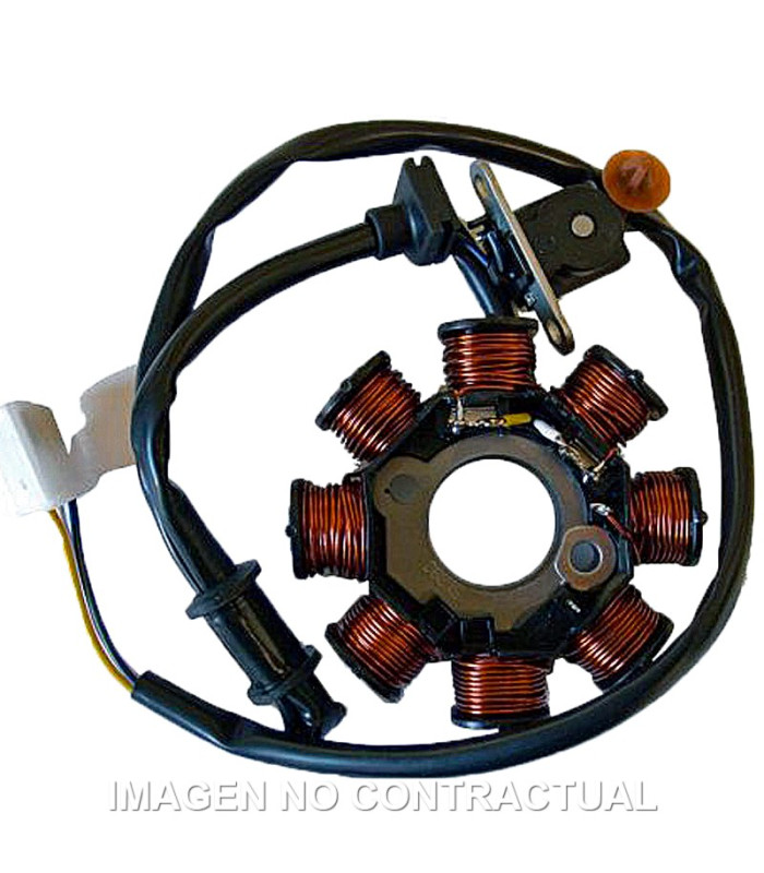 Stator Mitsuba 8 Polos 12V 140W con pick-up (Motor Peugeot)