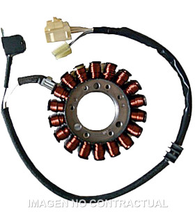 Stator Mitsubishi Trifase 18 Polos con pick-up 2 cables (Mot. Yamaha 500 4T I)