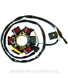 Stator SGR 6 Polos con pick up 130W Peugeot 50