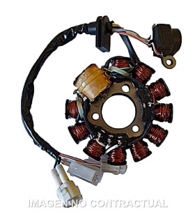 Stator SGR Trifase 11 Polos con pick-up 2 cables (Motor Yamaha 125 4T)