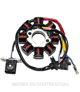 Stator SGR Monofase 8 Polos con pick-up 1 cable Kymco