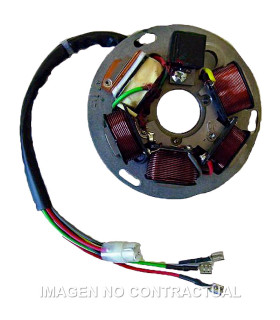 Stator SGR 6 Polos con base Piaggio SIN PICK-UP