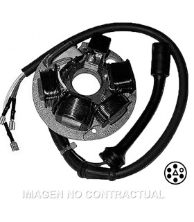 Stator SGR 6 Polos Piaggio Ape con base