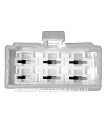 Conector rectangular Hembra con Lengüeta para 6 conctores fastom
