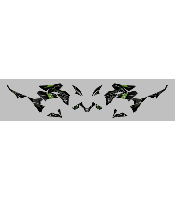 Kit Deco UP Maximize Negro-Verde Kawasaki Z800