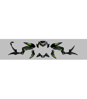 Kit Deco UP Maximize Negro-Verde Kawasaki Z750
