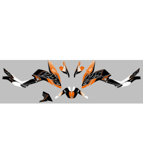 Kit Deco UP Maximize Negro-Naranja KTM Duke 125