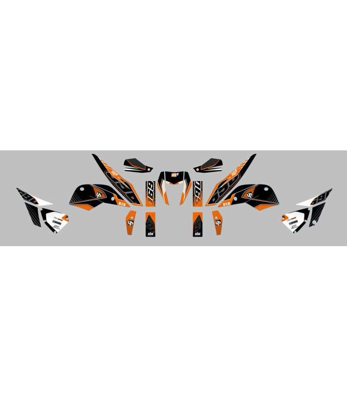 Kit Deco UP Maximize Negro-Naranja KTM Duke 690