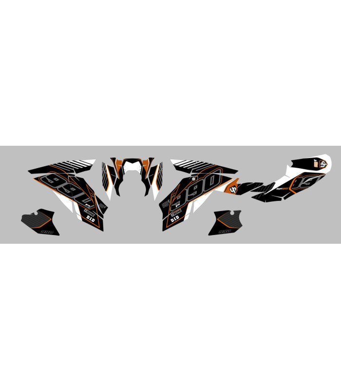 Kit Deco UP Maximize Negro-Naranja KTM Super Duke 990