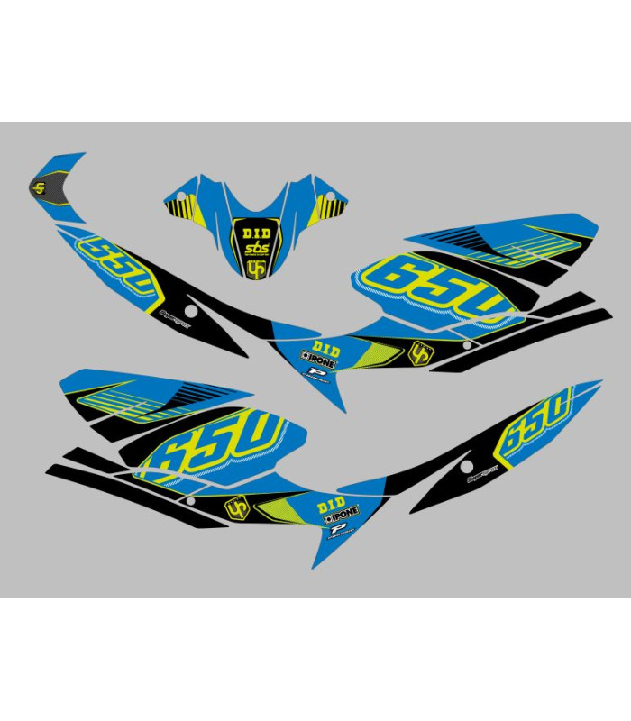 Kit Deco UP Maximize Azul-Amarillo Suzuki SV650