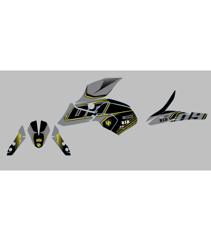Kit Deco UP Maximize Gris-Amarillo Yamaha MT09
