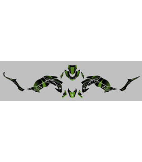 Kit Deco UP Maximize Negro-Verde Kawasaki Z900