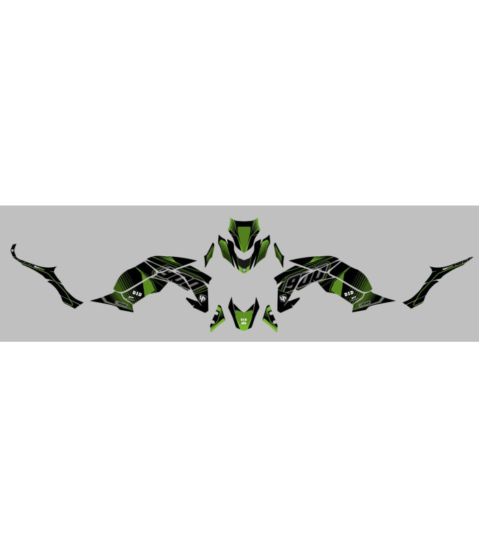 Kit Deco UP Maximize Negro-Verde Kawasaki Z900