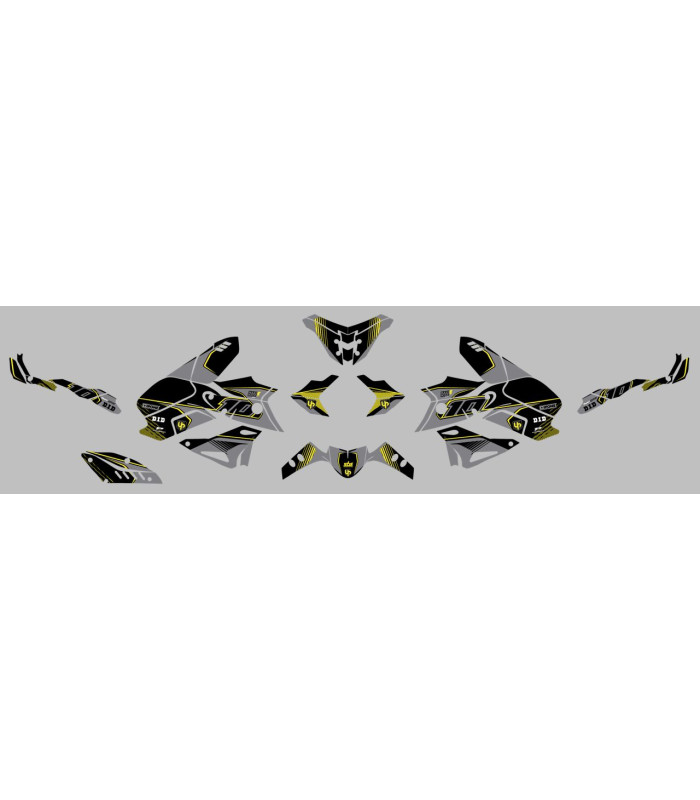 Kit Deco UP Maximize Gris-Amarillo Yamaha MT10