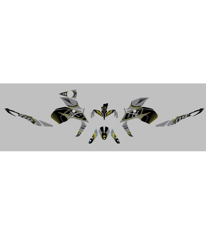 Kit Deco UP Maximize Gris-Amarillo Yamaha MT09