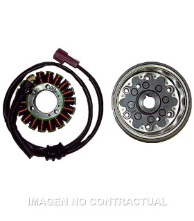 Volante Magnético 18 Polos 12V 370W Motor Piaggio